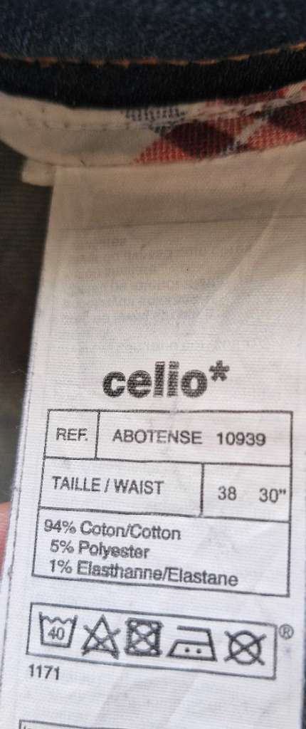 Jean homme Celio C15 straight fit en coton taille 38 acheté de Belgique