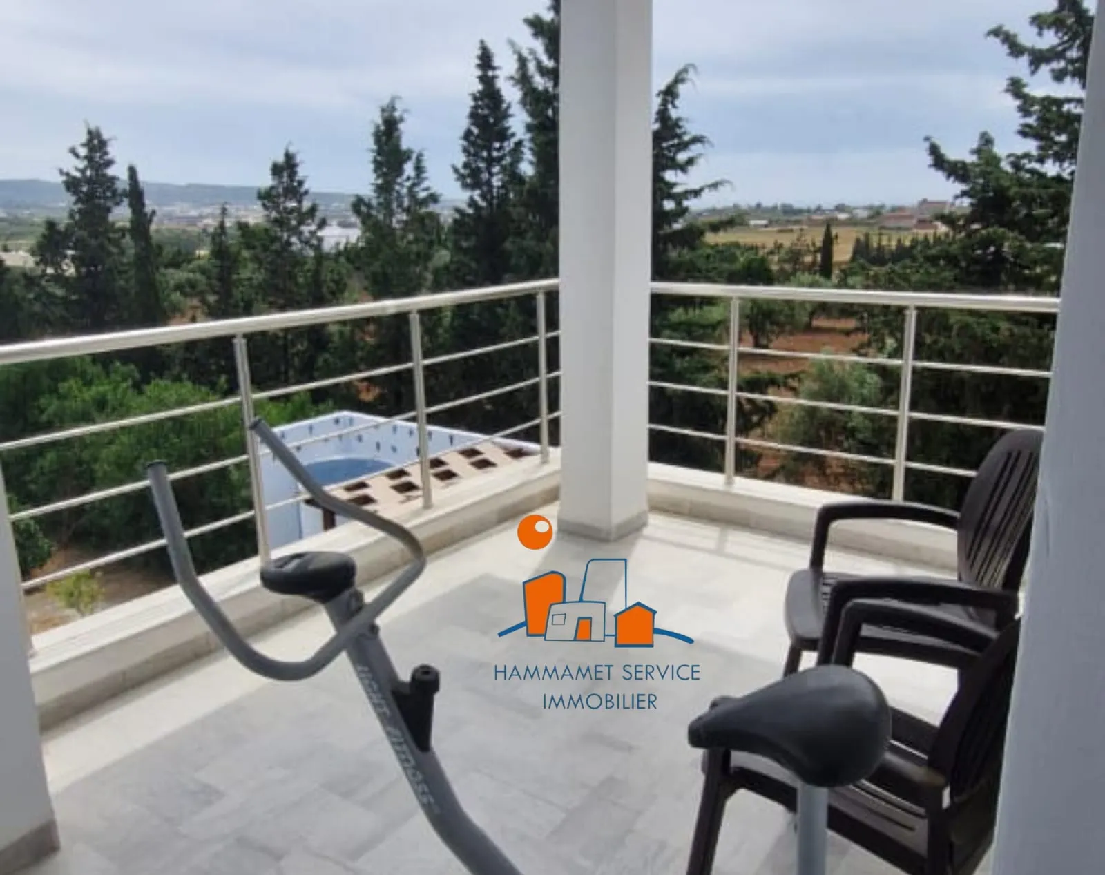 LOCATION à L'ANNÉE – VILLA AVEC PISCINE À HAMMAMET 🏊♂️