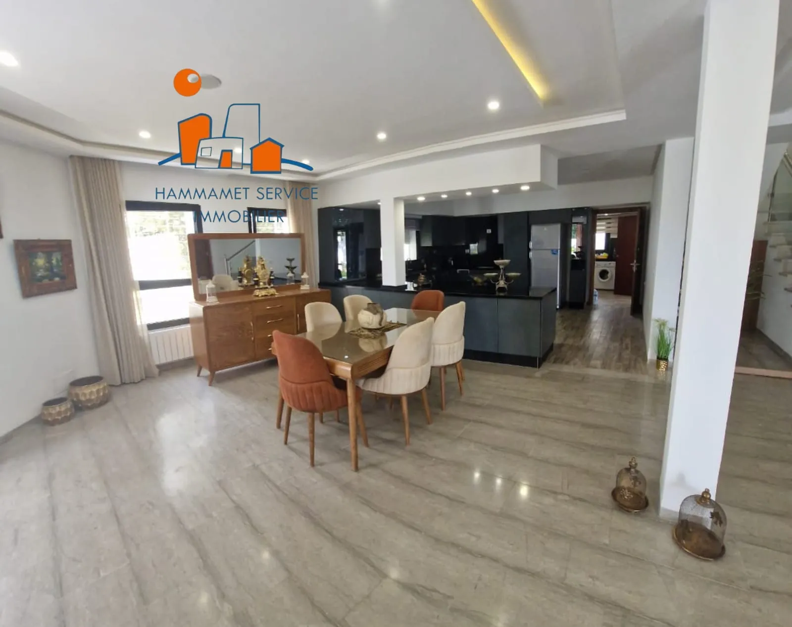 LOCATION à L'ANNÉE – VILLA AVEC PISCINE À HAMMAMET 🏊♂️