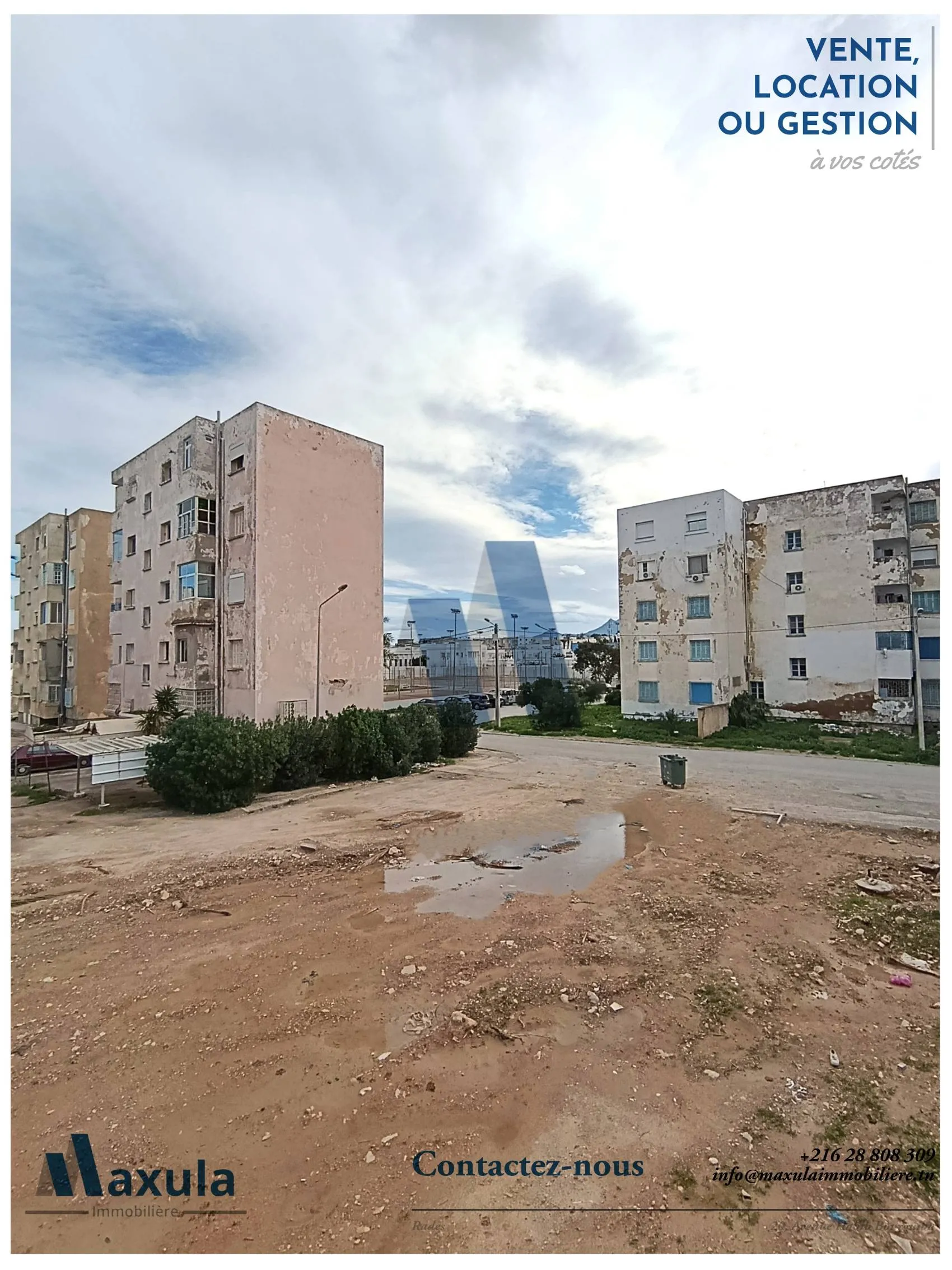 À VENDRE APPARTEMENT S+2 AU 1ER ÉTAGE À RADES SNIT