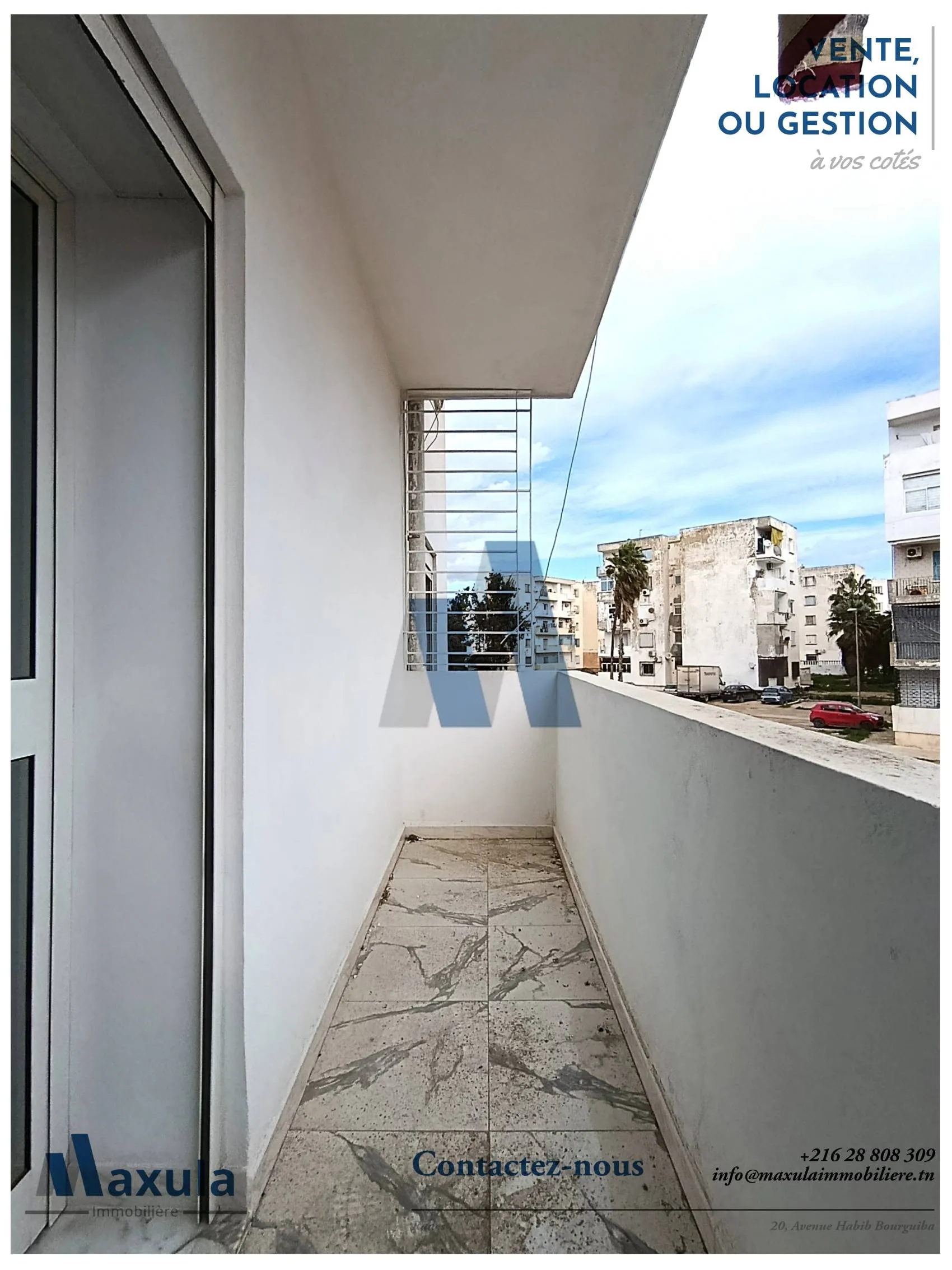 À VENDRE APPARTEMENT S+2 AU 1ER ÉTAGE À RADES SNIT