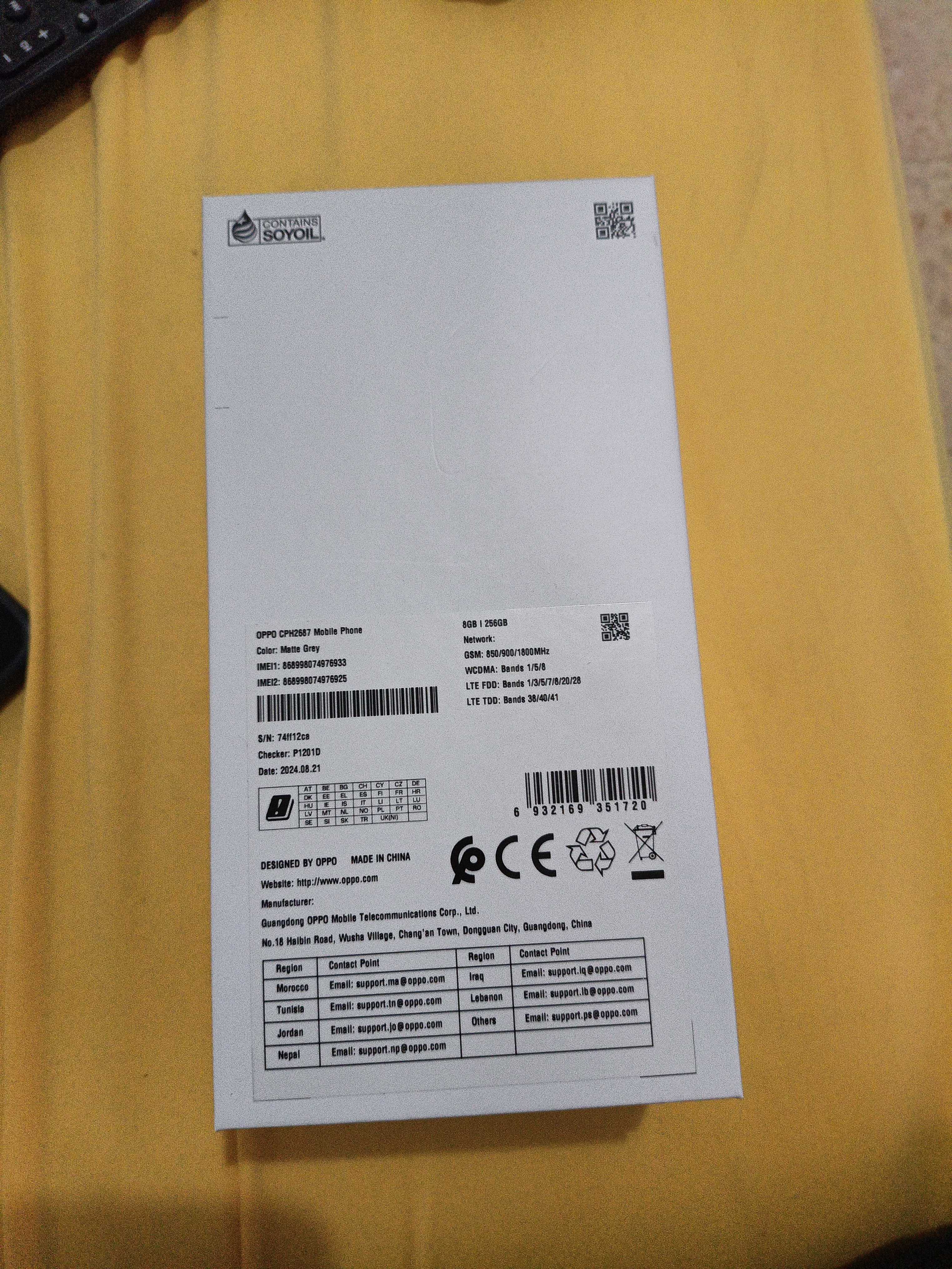 Oppo F12 avec Oppo encobuds2
