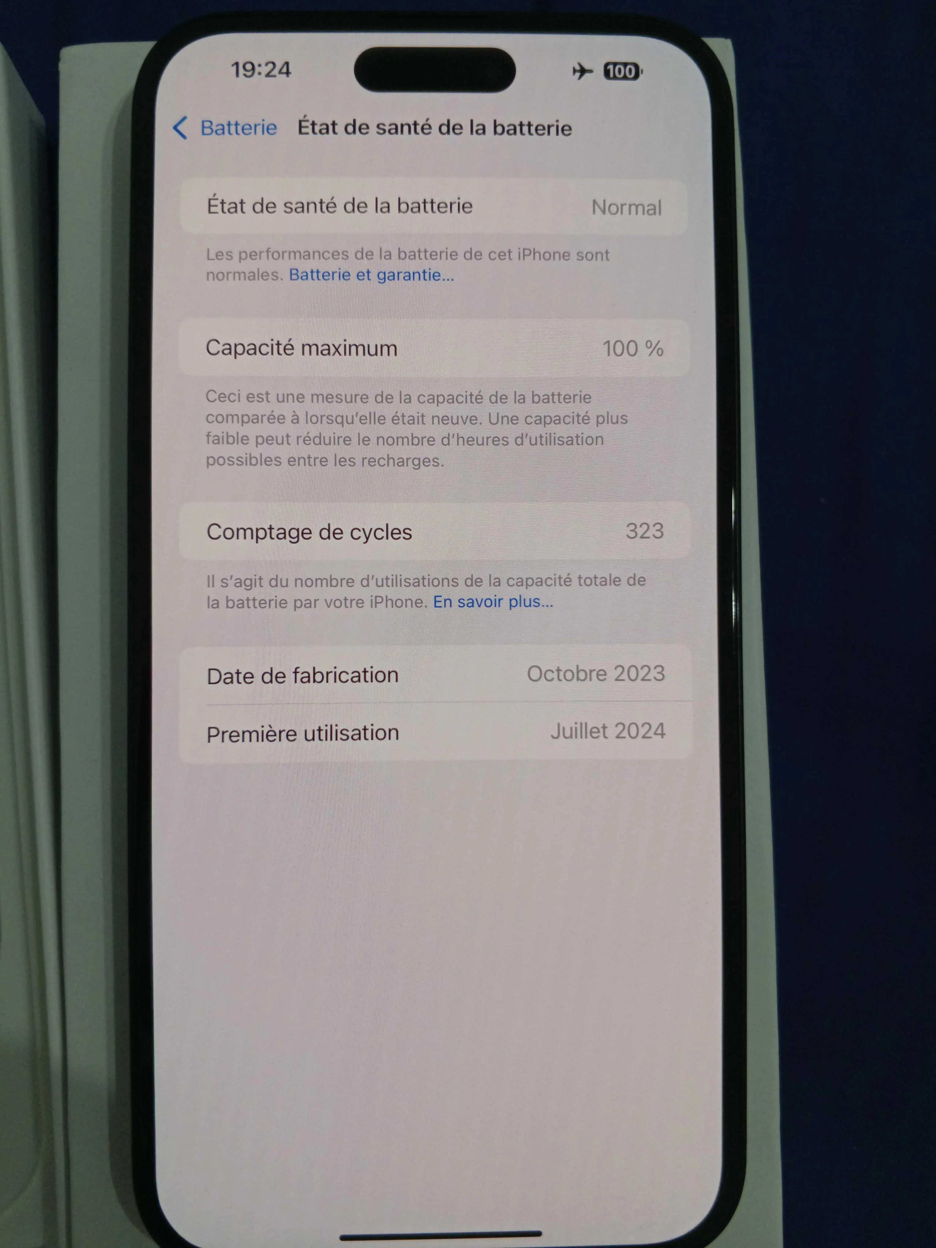 iPhone 15 Plus | Noir | Etat neuf ( Jamais utilisé ou Reparé ) | Batterie 100 % | 128G | 2500 DT
