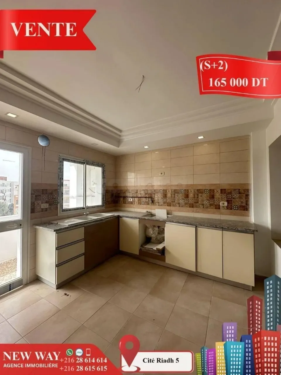 (S+2) Direct Promoteur à Cité Riadh 5