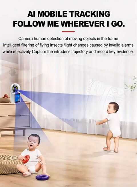 Caméra de visioconférence intelligente WiFi avec écran IPS de 2,8 pouces