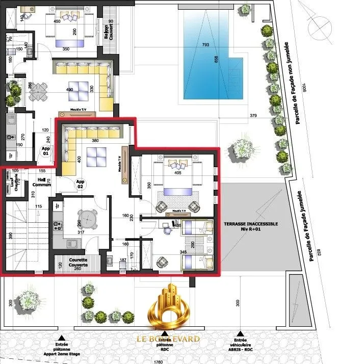 A Vendre Appartement S+2 Haut Standing Avec Vue Sur Mer à Hammamet Nord