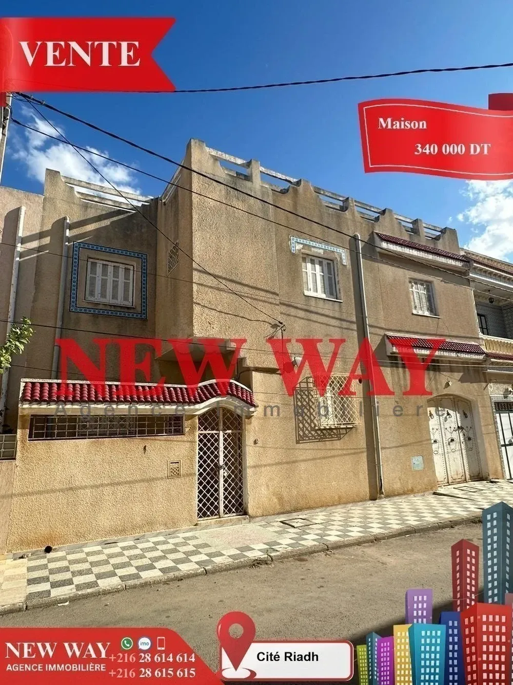 Maison indépendante (S+4) à Cité Riadh