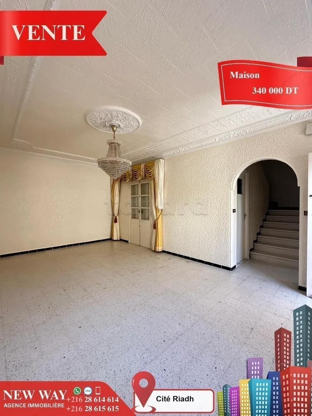 Maison indépendante (S+4) à Cité Riadh