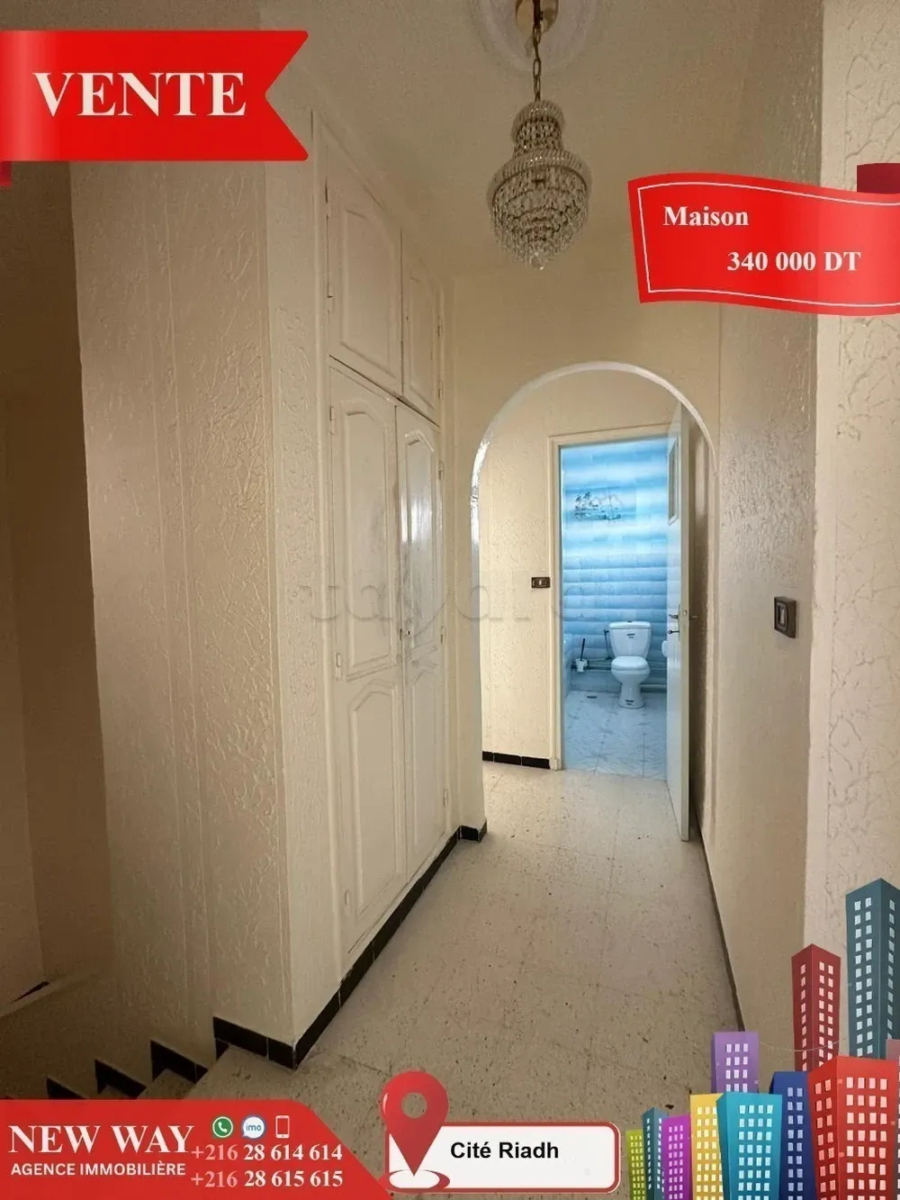 Maison indépendante (S+4) à Cité Riadh