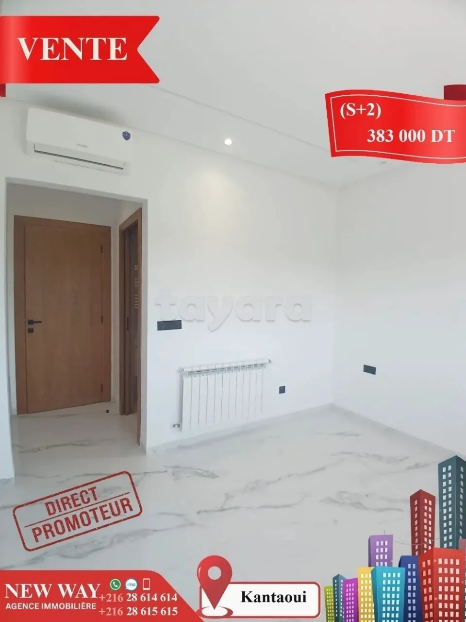 (S+2) à kantaoui Direct Promoteur, Prés de mer