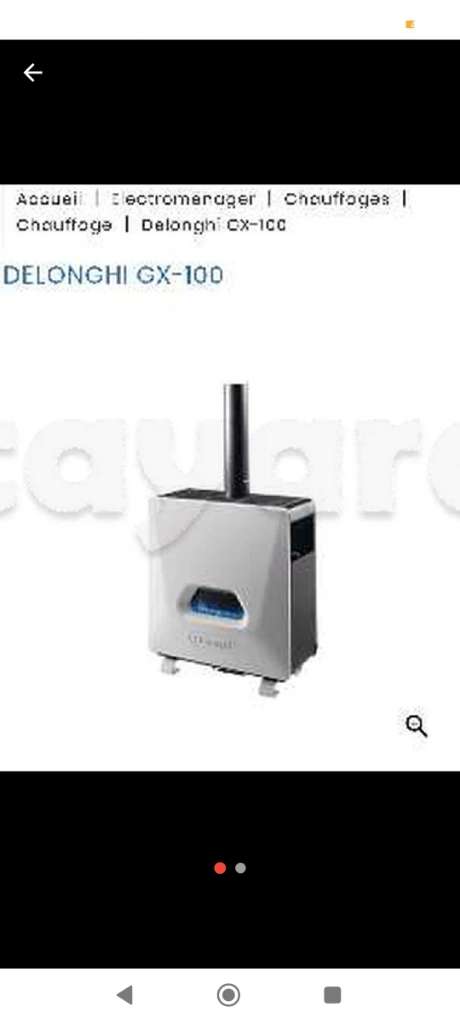 Chauffage Delonghi (cheminée)