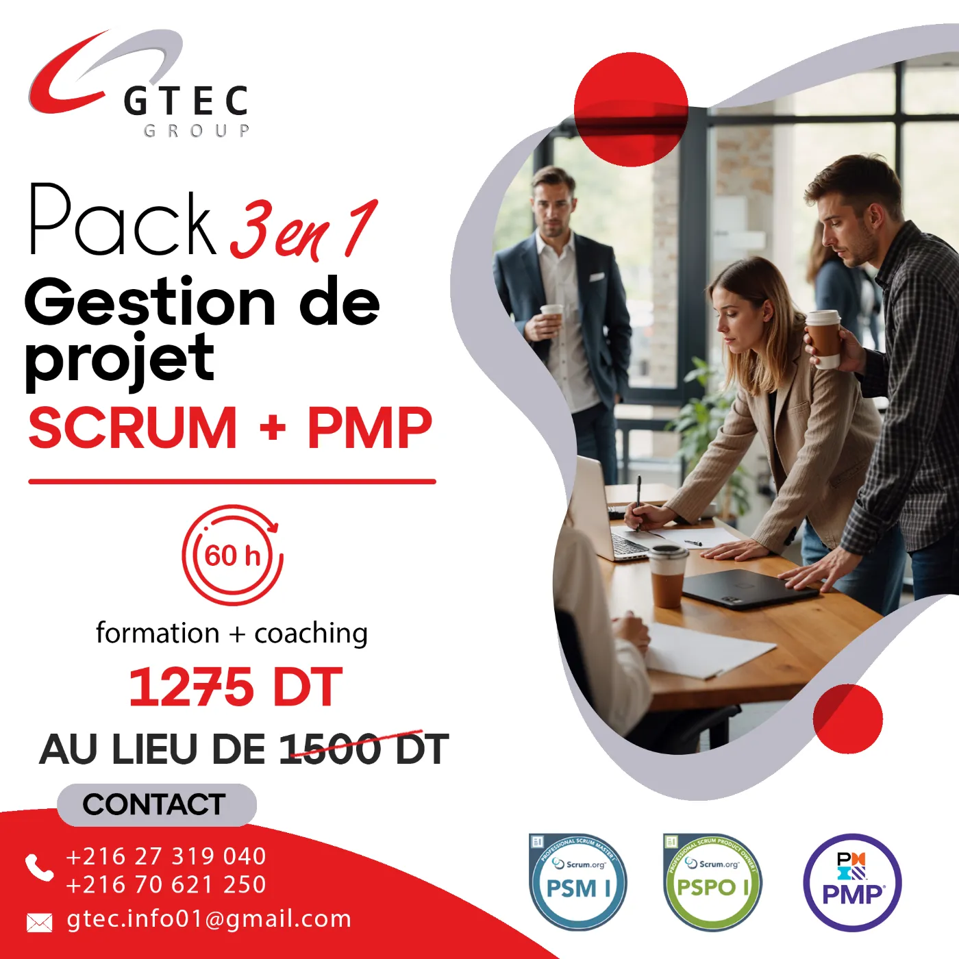 Pack 3en1 Project Manager : Agile Scrum + PMP