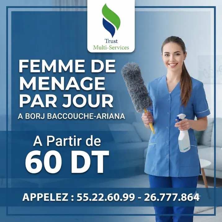 FEMME DE MENAGE PAR JOUR A EL MOUROUJ