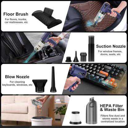 Aspirateur à main multifonctions rechargeable marque Ledeak