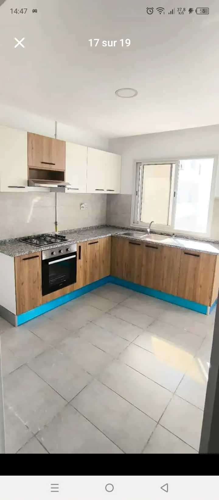 un appartements s+2 hs neuf au 5éme étage(avec ascenseur) a louer a Enkhilette