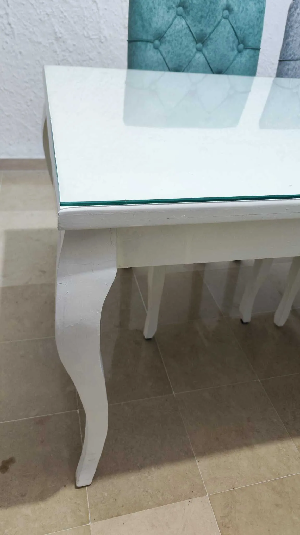 Table à manger du salon avec 6 fauteuils