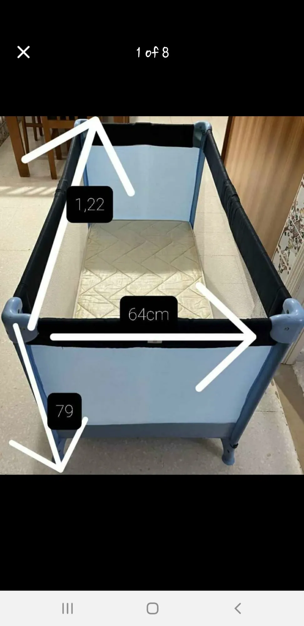 Par bébé unisex avec son Matelas à Ressorts.