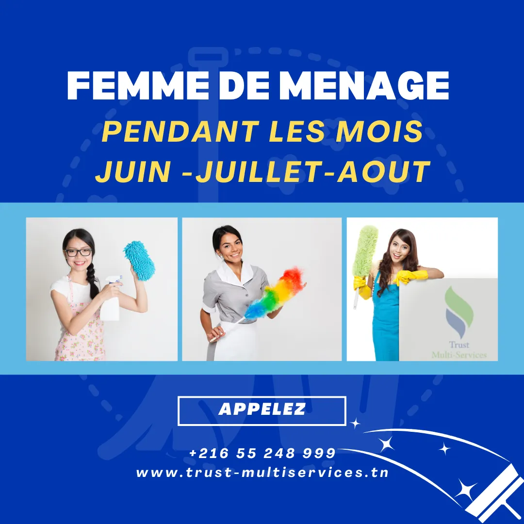 femme de ménage par jour en tunis 