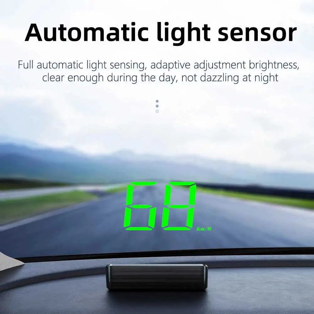 Affichage tête haute (HUD) pour voiture, installation facile, projecteur de vitesse OBD
