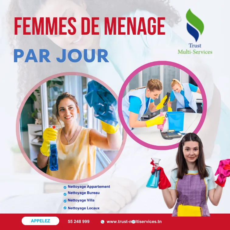 femme de ménage par jour en tunis
