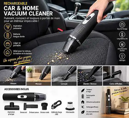 Aspirateur à main rechargeable
