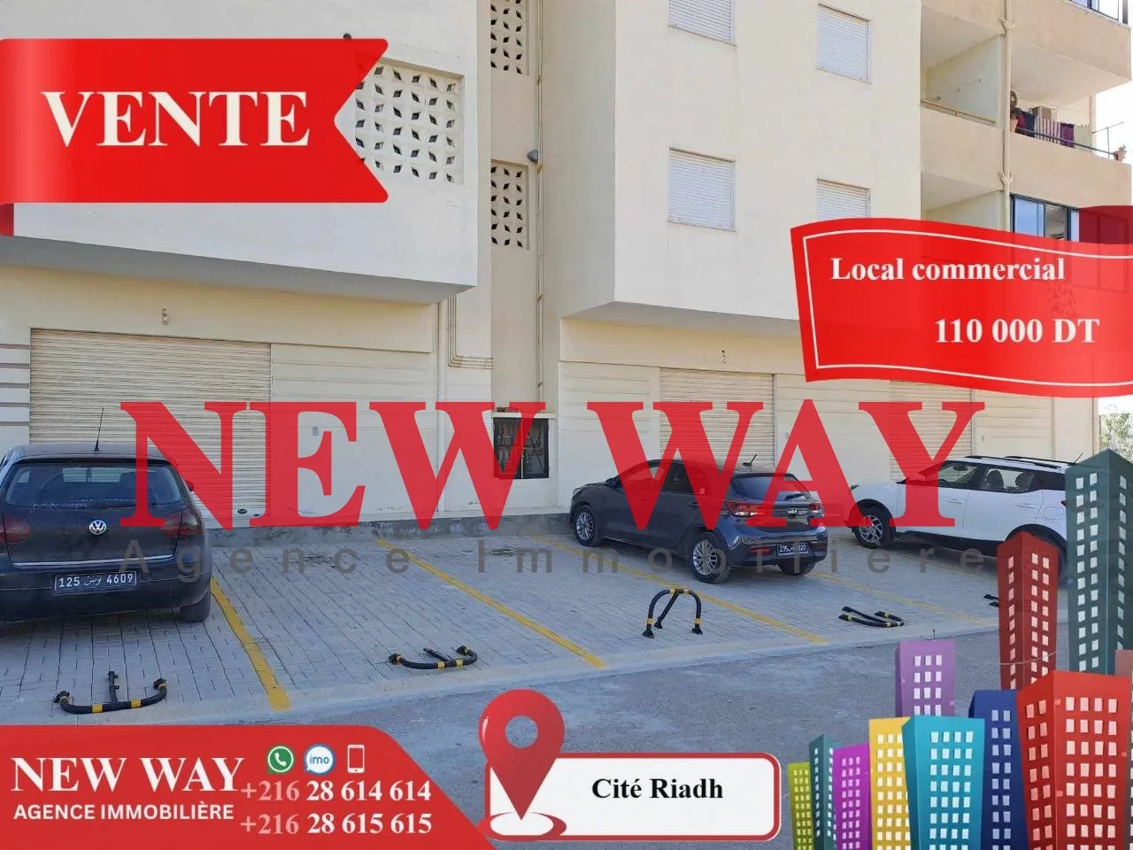 Local Commercial à Cité Riadh