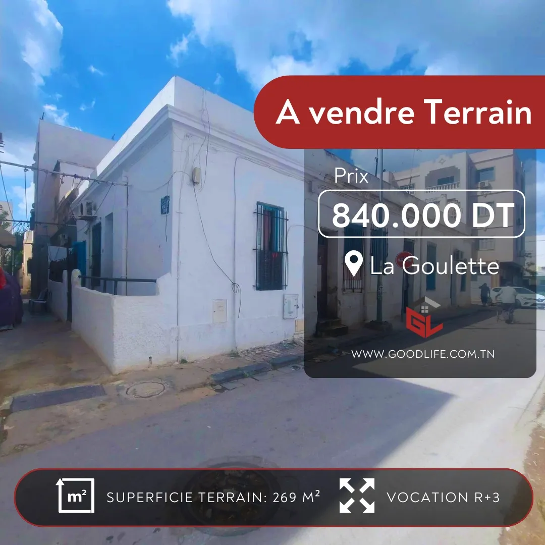 Vente Terrain à la Goulette