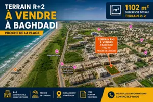 terrain à vendre proche de la plage à baghdedi mahdia