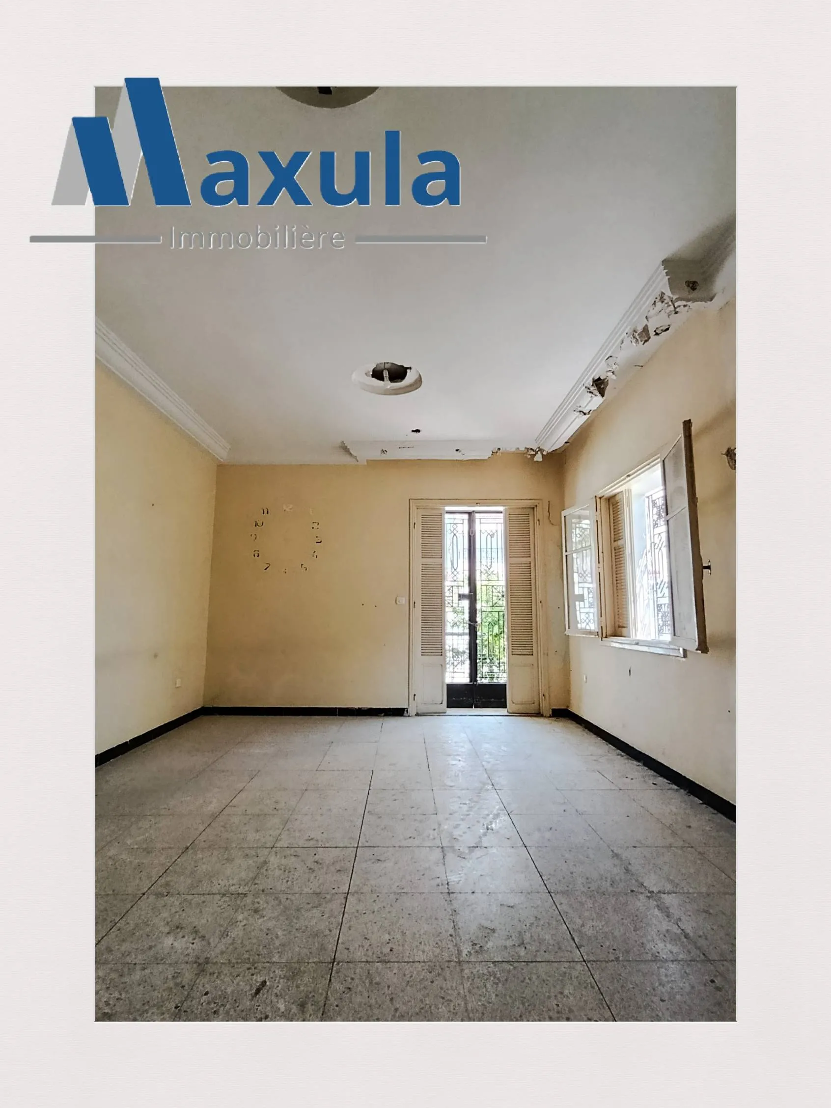 À VENDRE VILLA S+3 À RÉNOVER À BEN AROUS