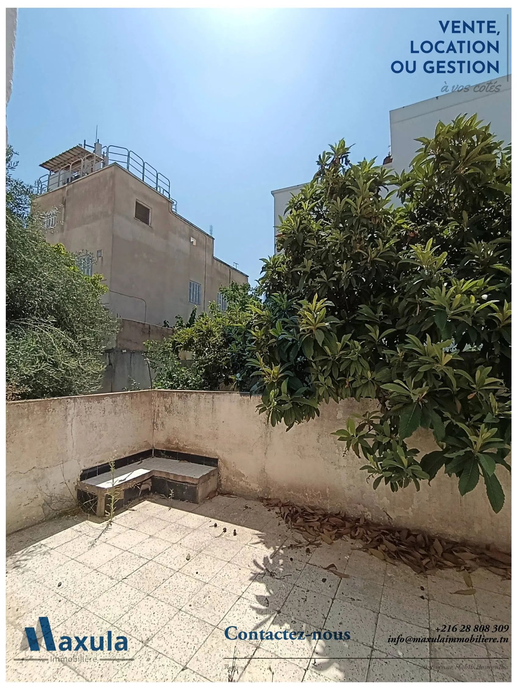 À VENDRE VILLA S+3 À RÉNOVER À BEN AROUS 