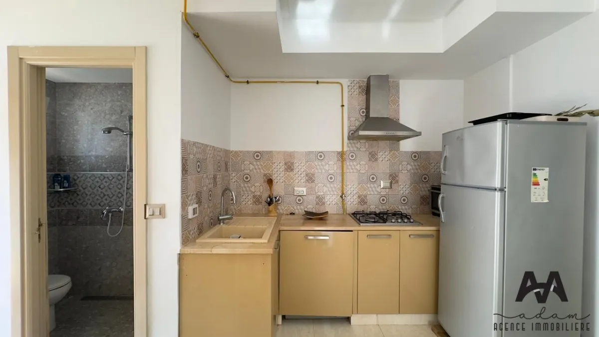 RDC de villa S+2 Meublé à Mrezga, Nabeul
