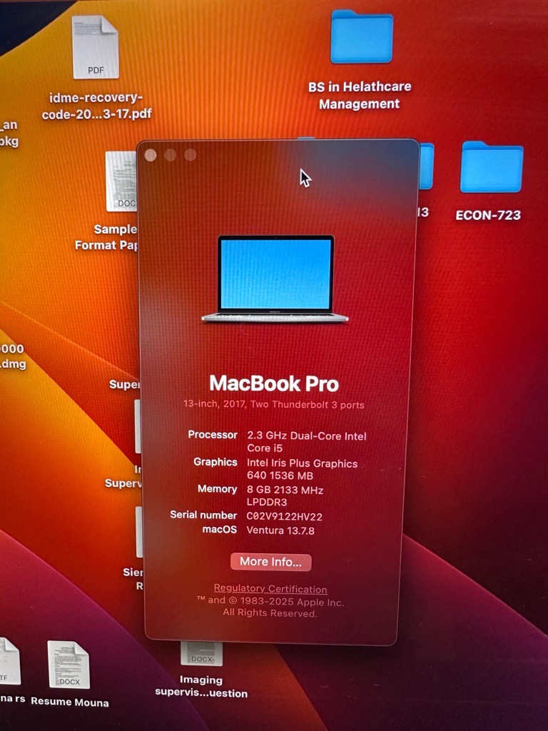 Macbook Etat propre importe USA 