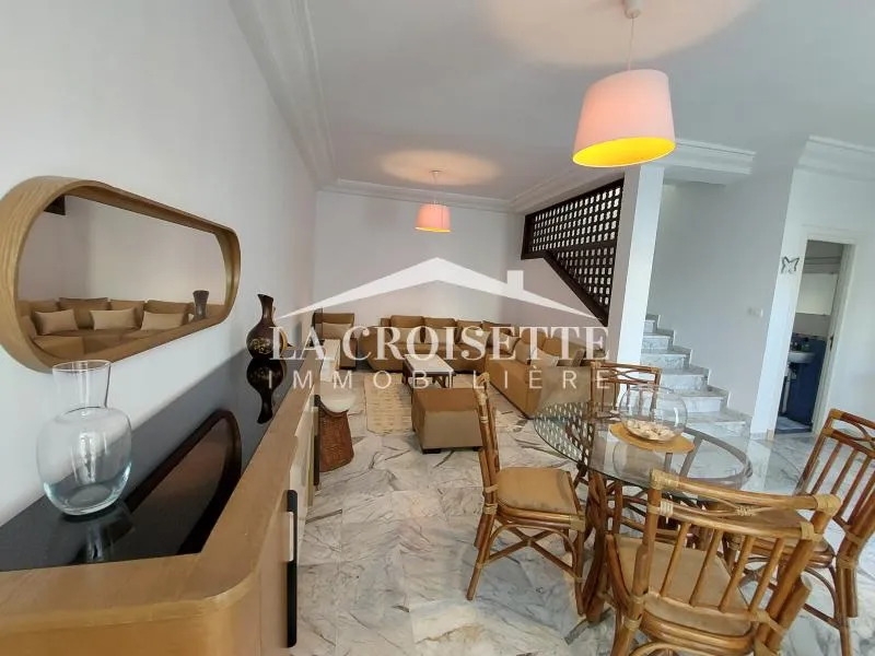 Duplex s+4 avec jardin meublé à La Marsa ZDL0674