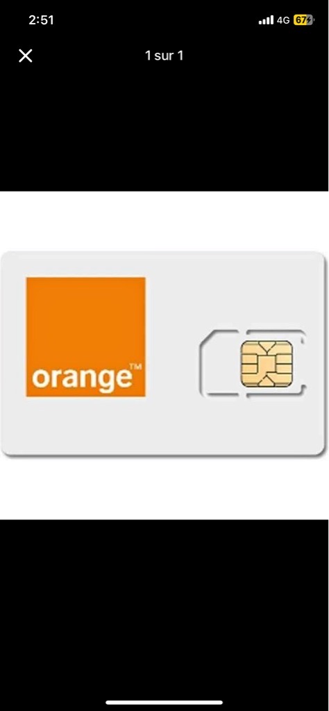 Sim orange 70 g par mois 