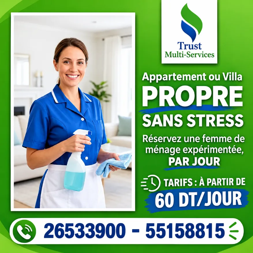 femme de ménage a Sousse