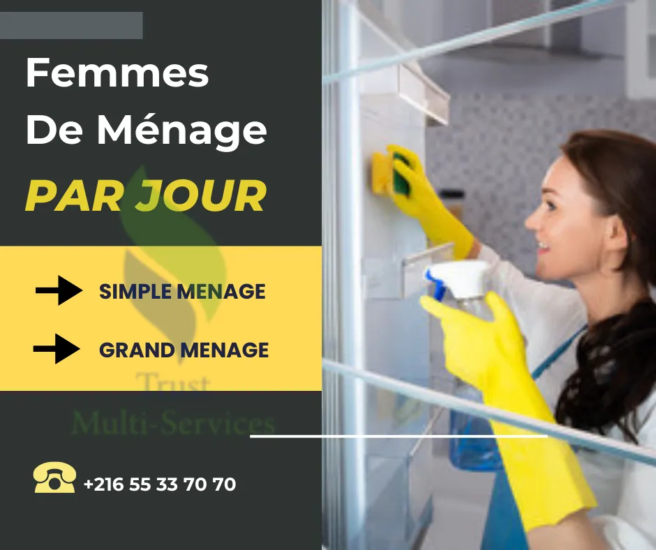 FEMME DE MENAGE PAR JOUR A SOUSSE