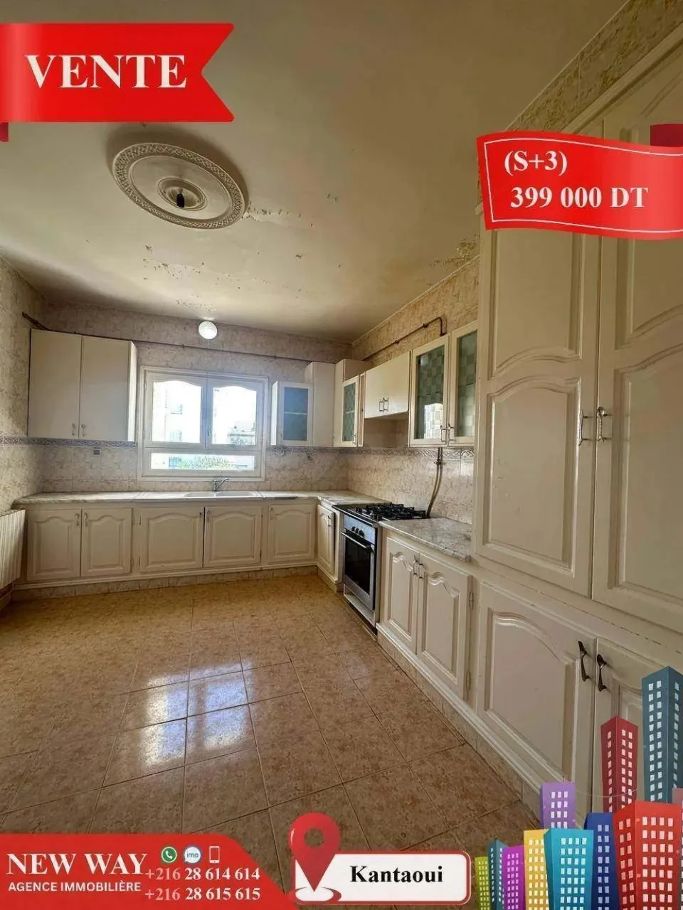 (S+3) à Kantaoui avec Place de Parking