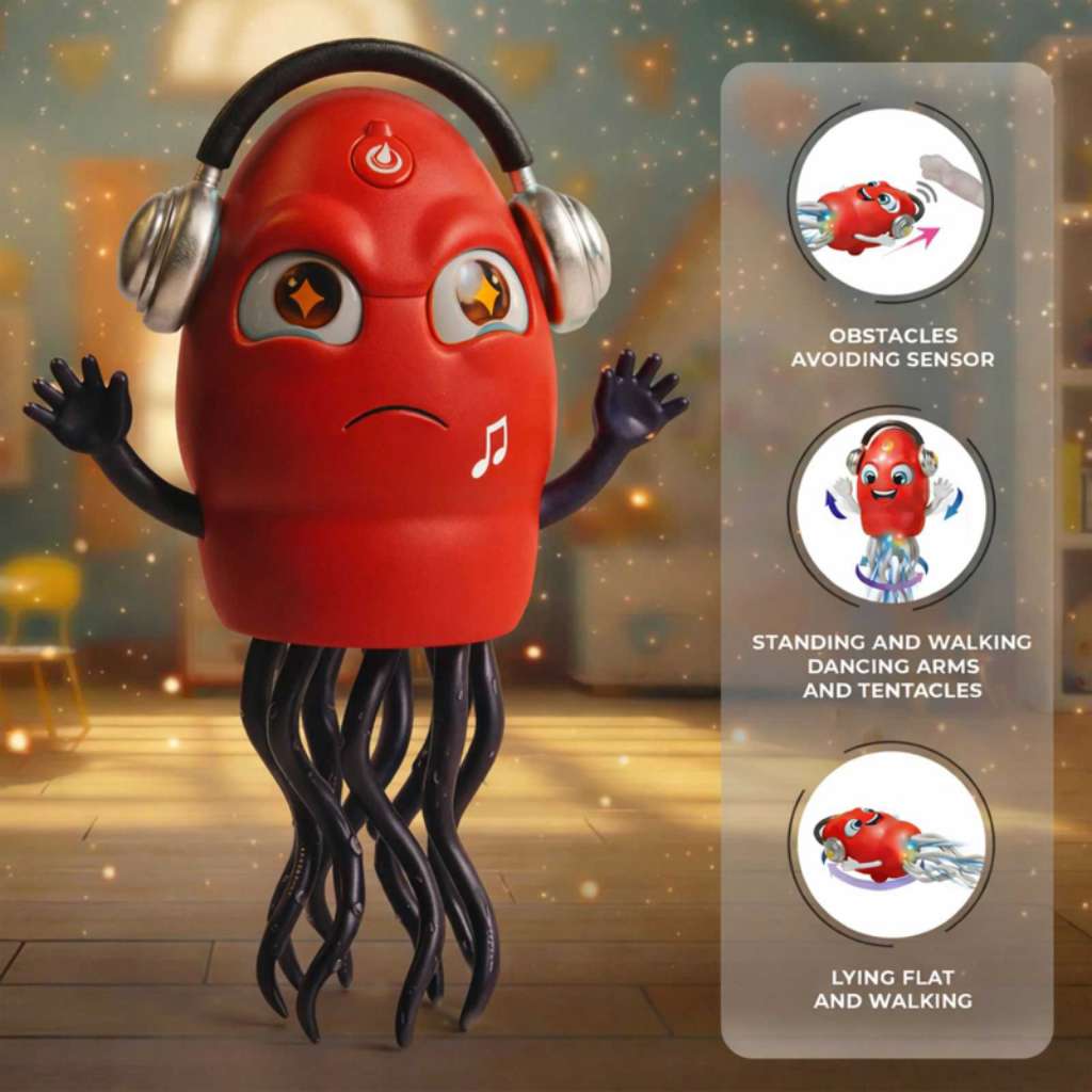 Calamar dansant électrique à détection de gravité