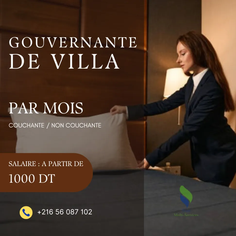 Gouvernante de Villa de Confiance à Temps Plein