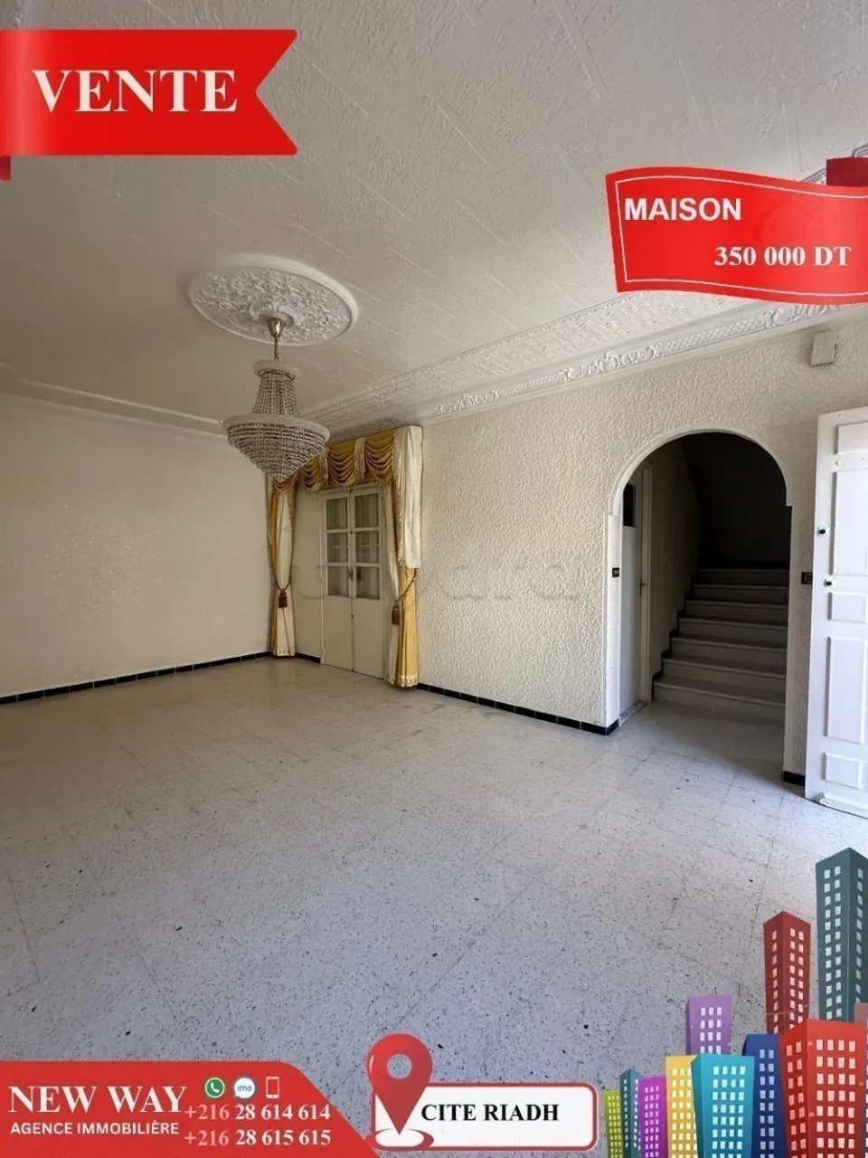 Maison indépendante (S+4) à Cité Riadh