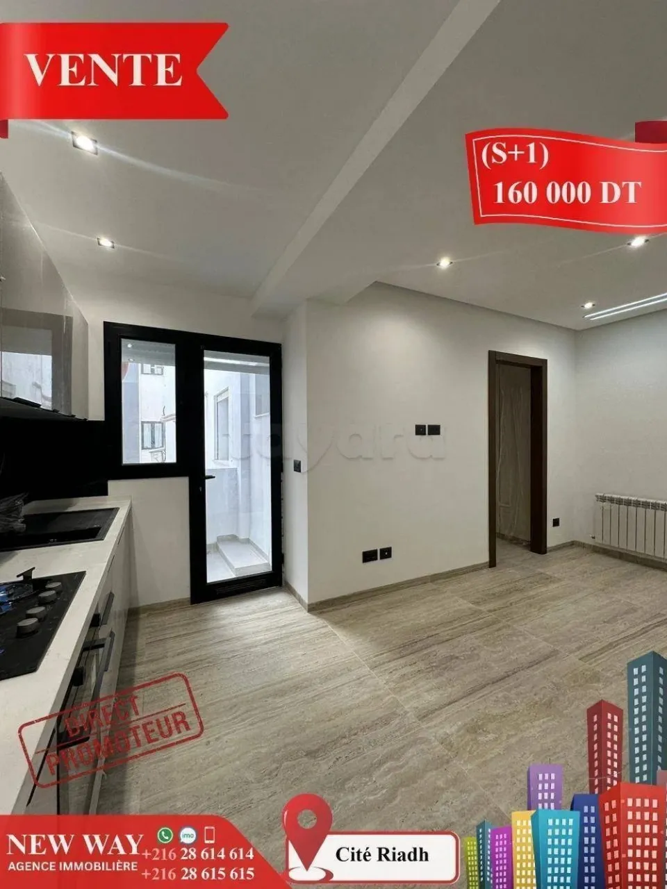 (S+1) Directe Promoteur à Cité Riadh Sousse