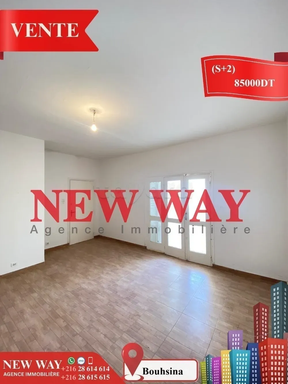 Appartement (S+2) à Bouhsina