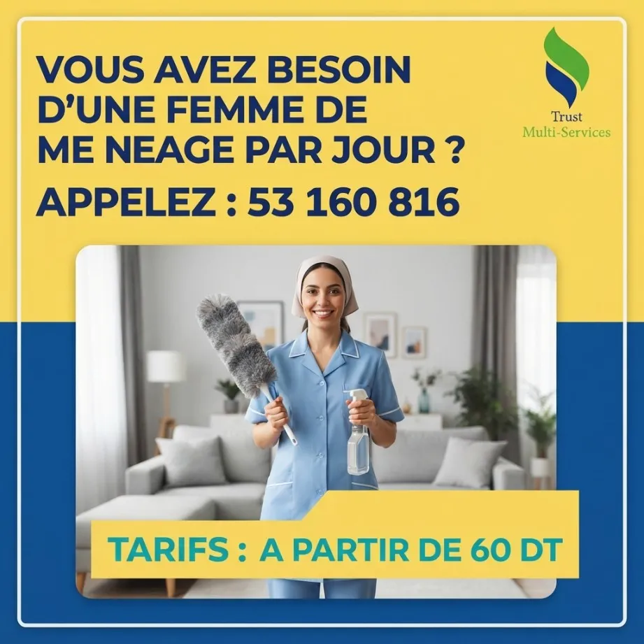 femme de menage par jour a shaline