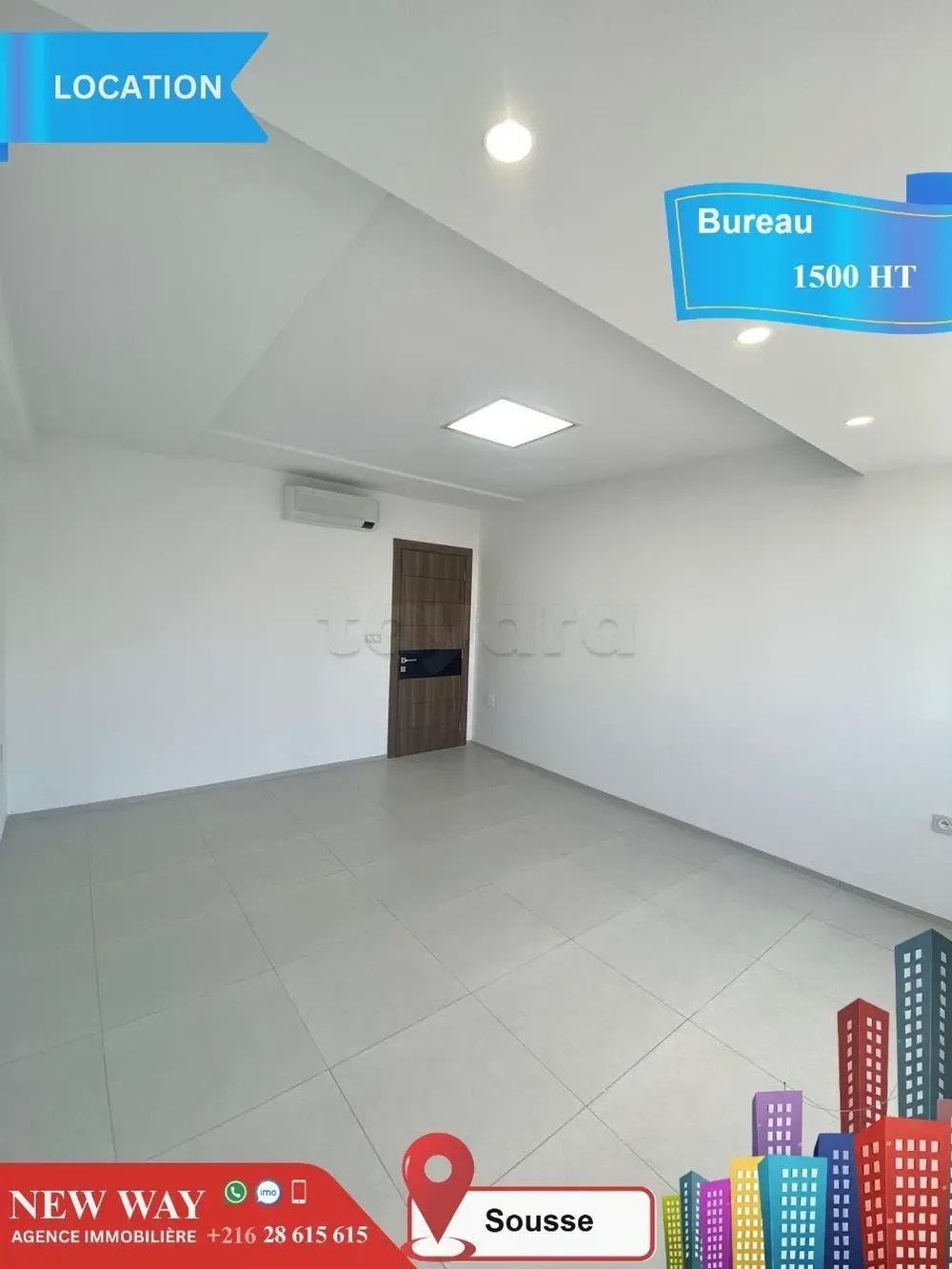 Bureau (A+2) à Sousse prés Centre Ville avec Place de Parking