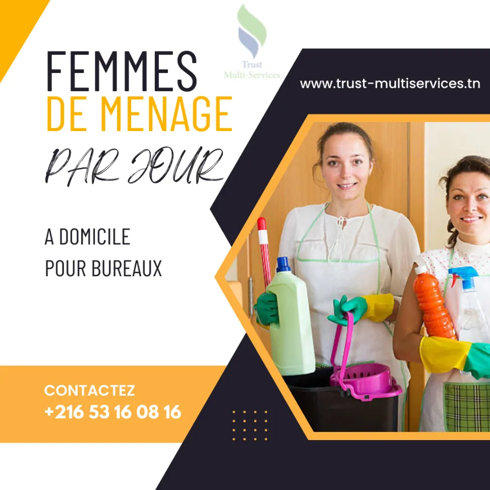 FEMME DE MENAGE PAR JOUR A SIDI THABET