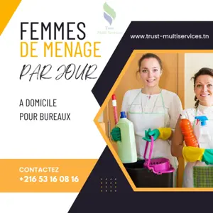 FEMME DE MENAGE PAR JOUR A SIDI THABET