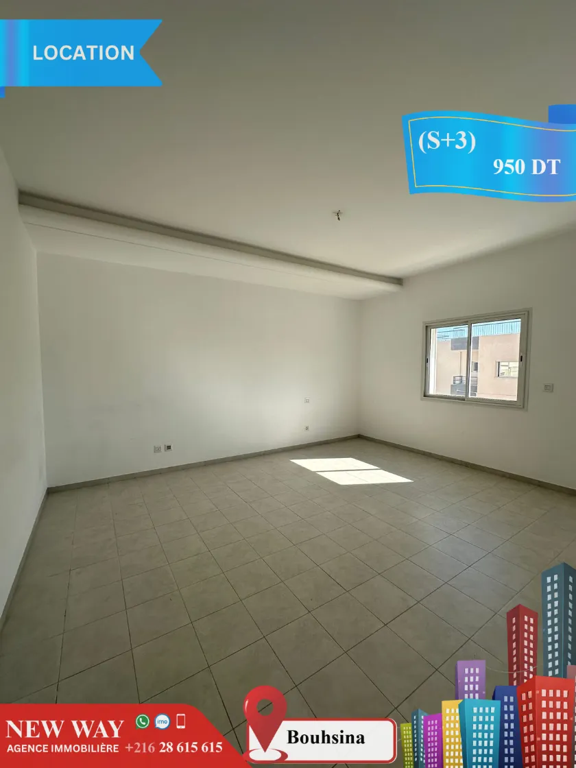 (S+3) à Bouhsina, avec Place de Parking