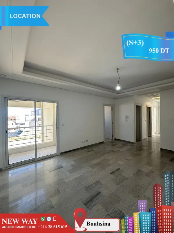 (S+3) à Bouhsina, avec Place de Parking