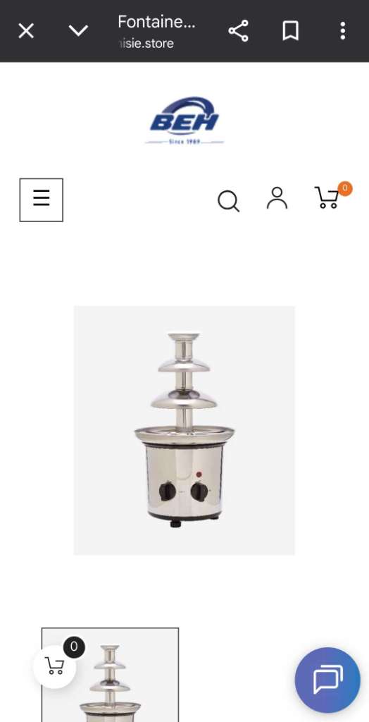 Fontaine de chocolat.