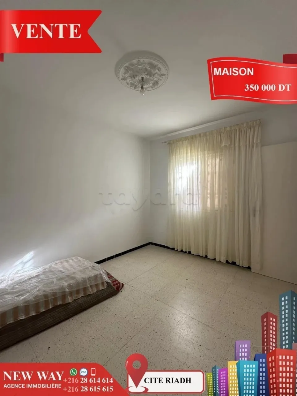 Maison indépendante (S+4) à Cité Riadh